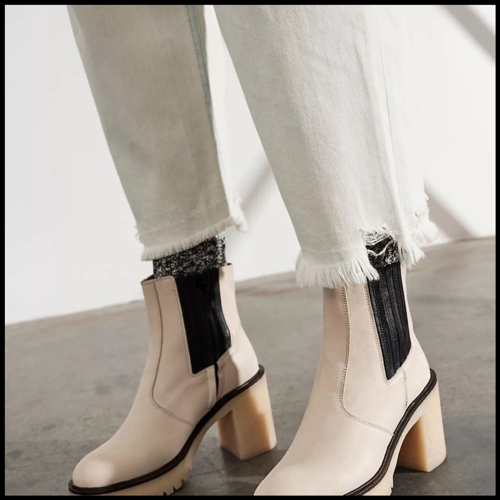 Free People James Chelsea Boots in White